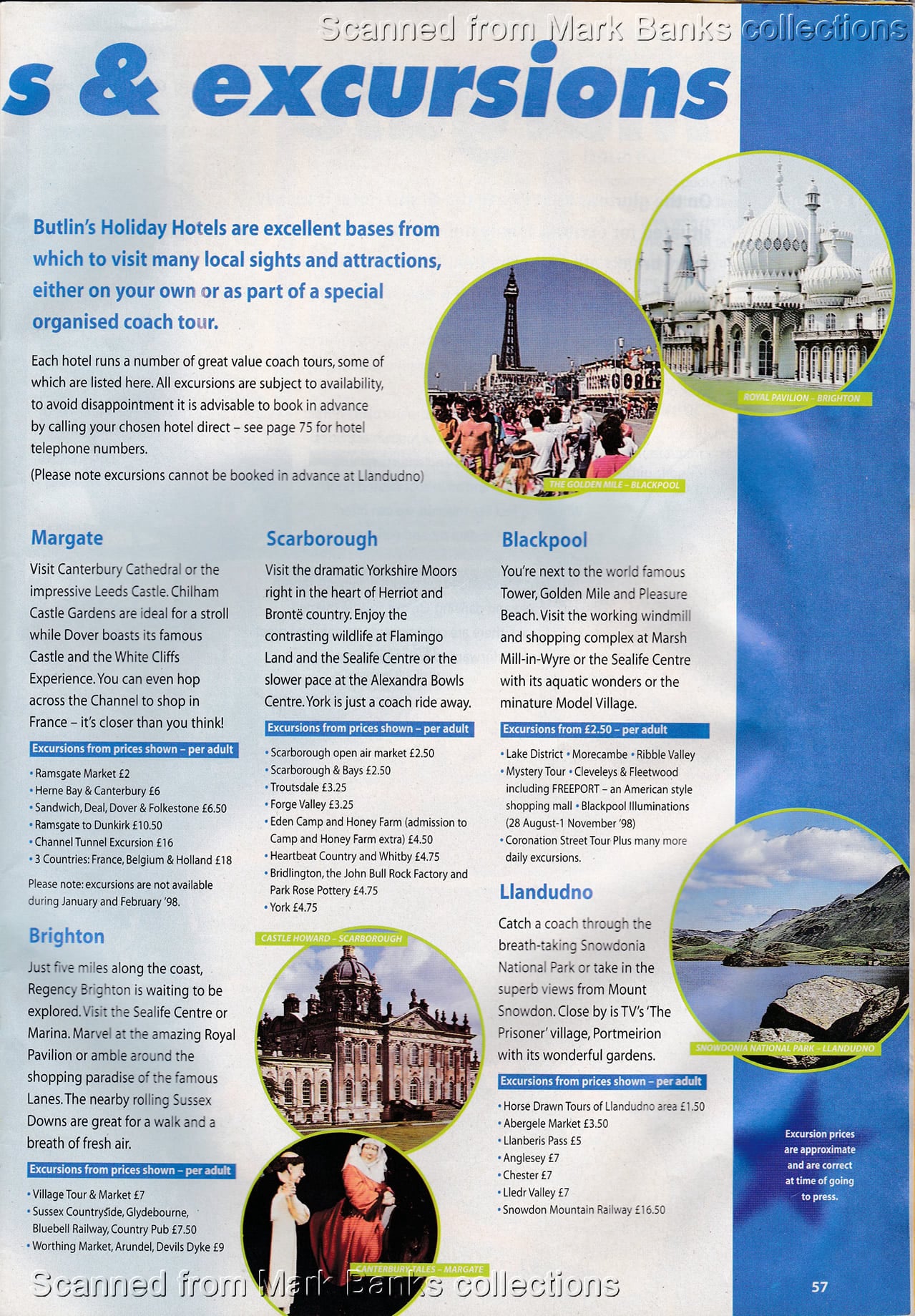 1998 Butlins Holiday Worlds Brochure