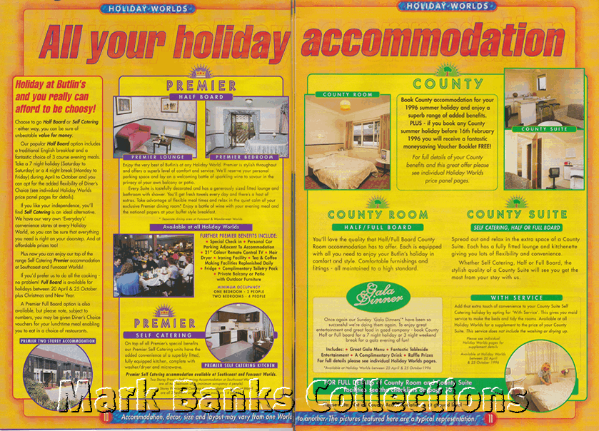 1996 Butlins Holiday Worlds Brochure