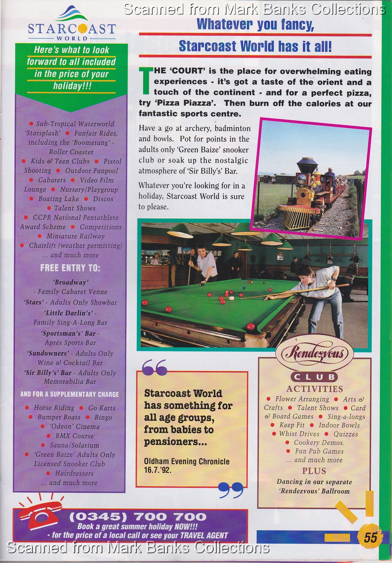 1993 Butlins Holiday Worlds Brochure