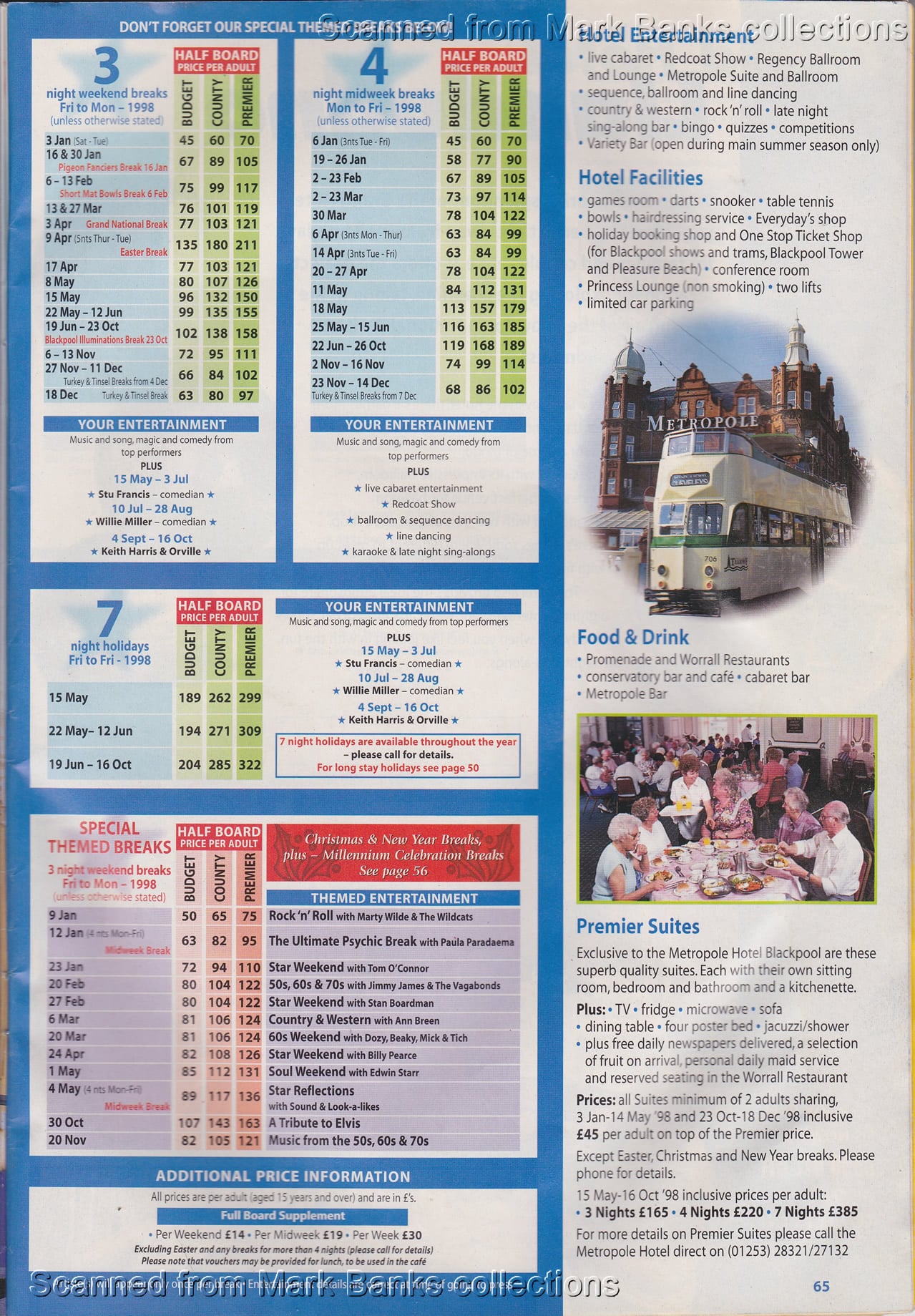 1998 Butlins Holiday Worlds Brochure