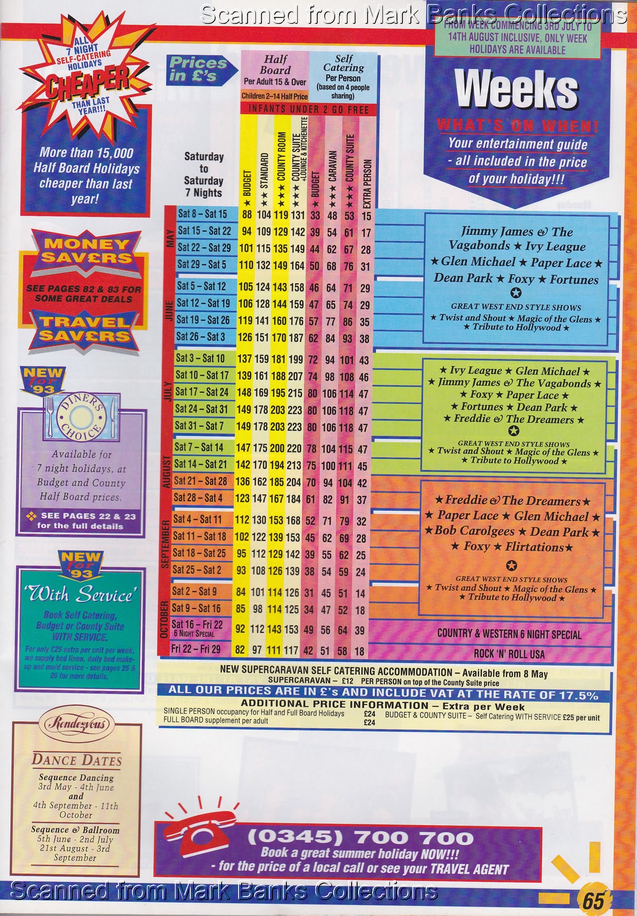 1993 Butlins Holiday Worlds Brochure