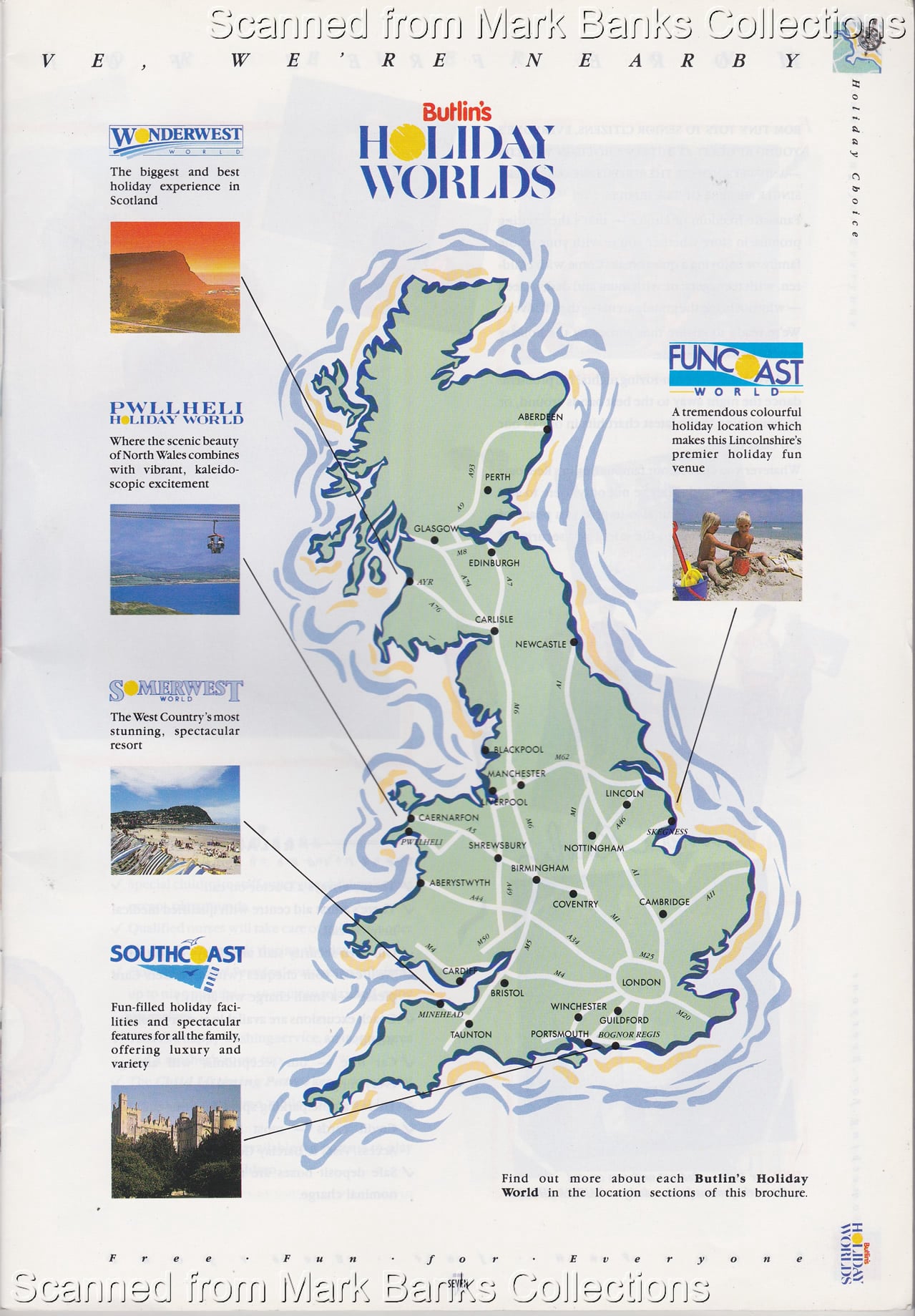 1989 Butlins Holiday Worlds Brochure