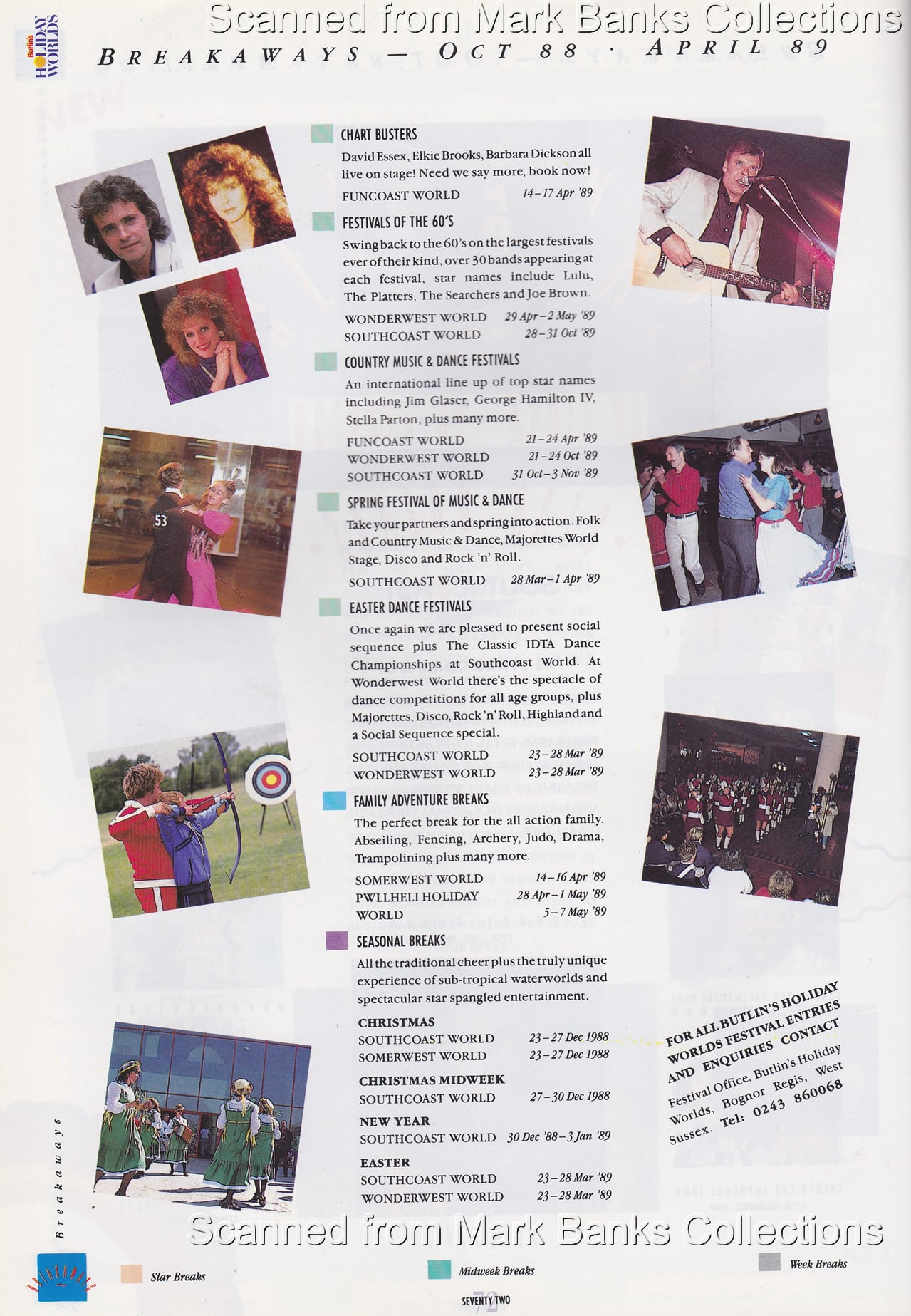 1989 Butlins Holiday Worlds Brochure