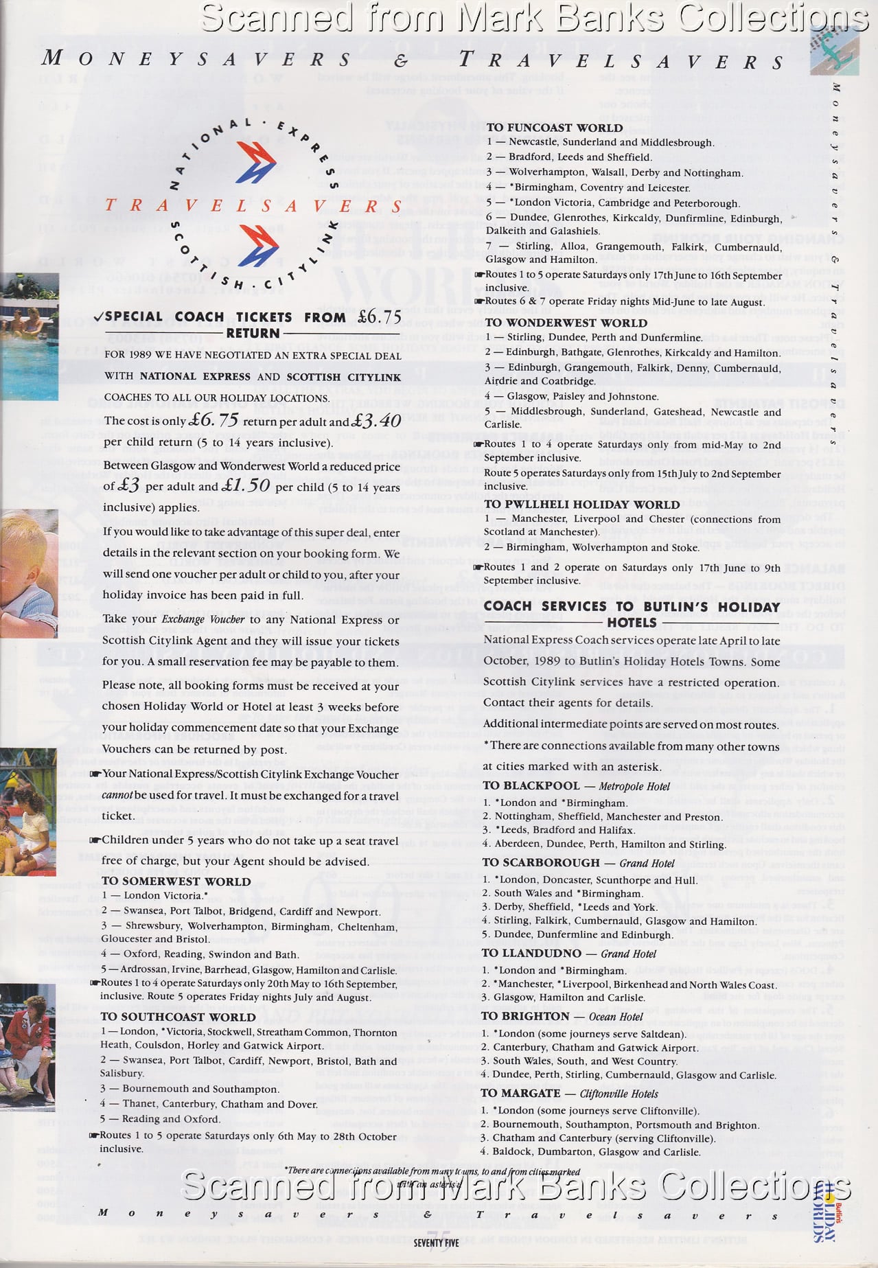 1989 Butlins Holiday Worlds Brochure