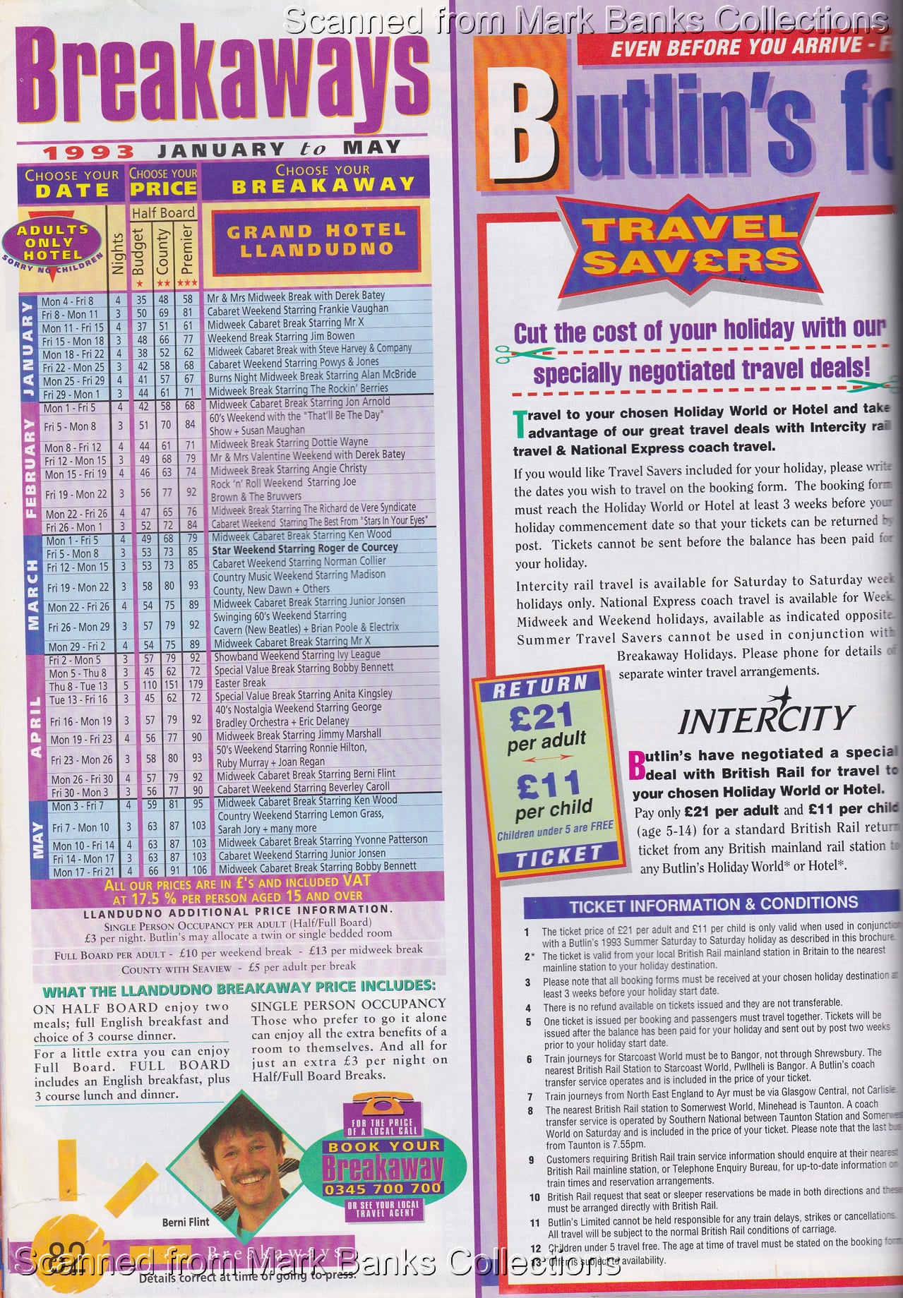 1993 Butlins Holiday Worlds Brochure