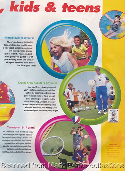 1998 Butlins Holiday Worlds Brochure