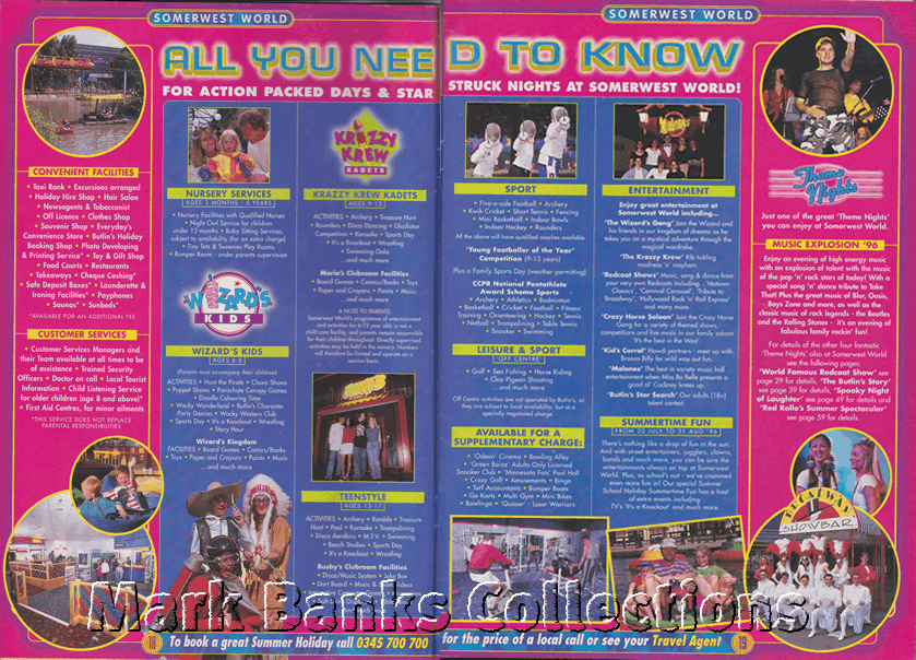1996 Butlins Holiday Worlds Brochure