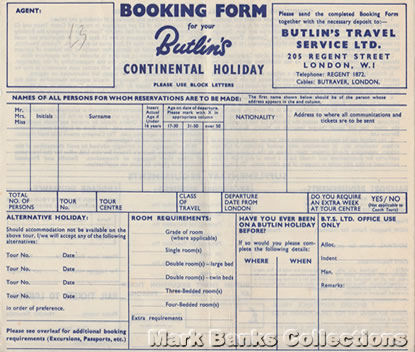 Booking Forms