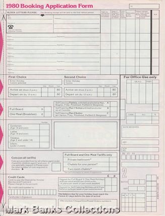 Booking Forms