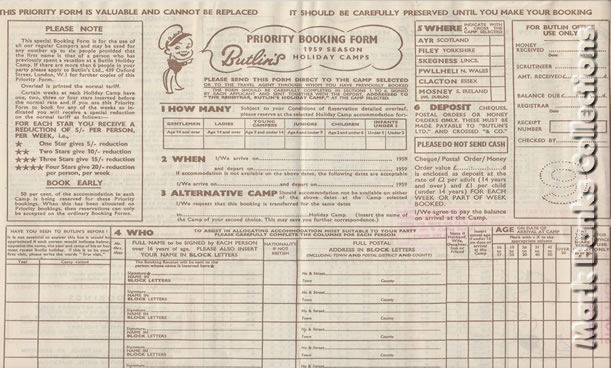 Booking Forms