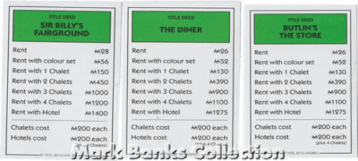 Butlin's Monopoly Board