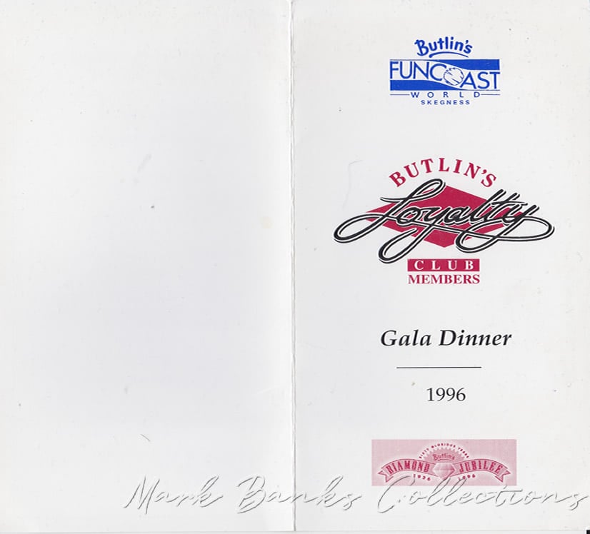 Butlins Loyalty Club Gala Dinner 1996