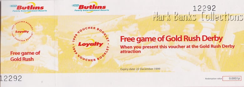 Butlins Loyalty Club vouchers