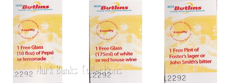 Butlins Loyalty Club vouchers