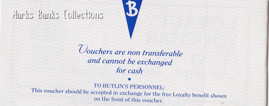 Butlins Loyalty Club vouchers