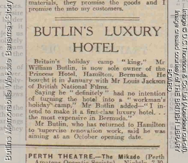 Dundee Evening Telegraph - Saturday 06 March 1948 - Butlins Princess Hotel