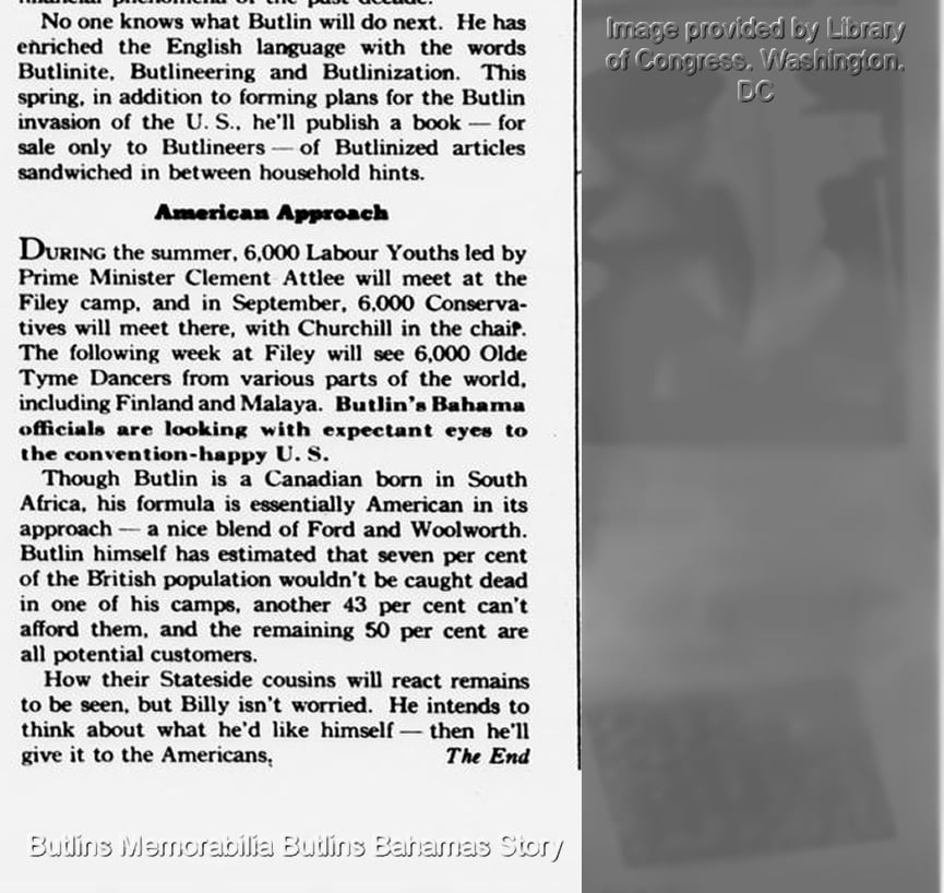 The Evening Star, 17th April 1949 - Butlins Memorabilia Butlins Bahamas Story