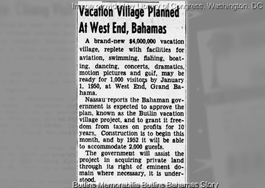 Evening Start - December 16th 1948 - Butlins Memorabilia Butlins Bahamas Story