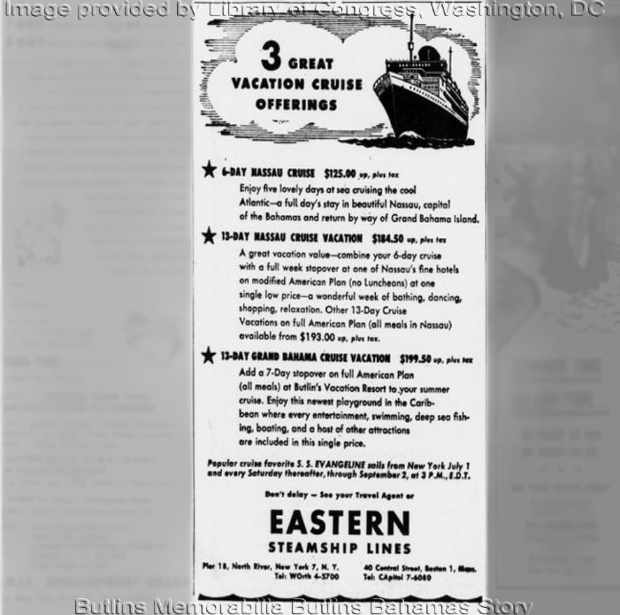Evening Star - April 30th 1950 - Butlins Memorabilia Butlins Bahamas Story