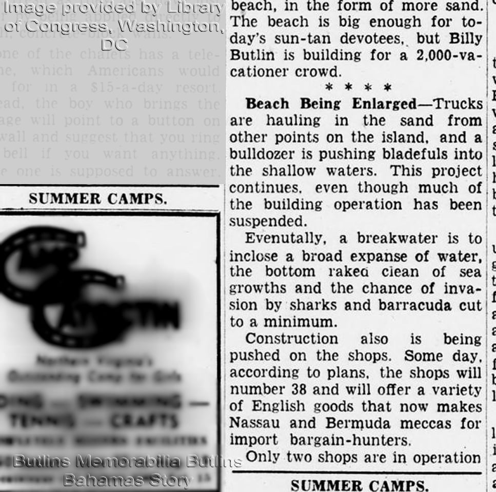 The Evening Star, 26th March 1949 - Butlins Memorabilia Butlins Bahamas Story