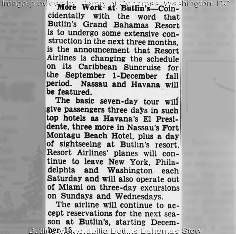Evening Star - September 3rd 1950 - Butlins Memorabilia Butlins Bahamas Story