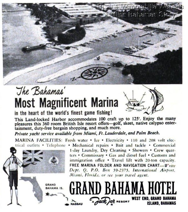 Jack Tars Grand Bahama Adverts