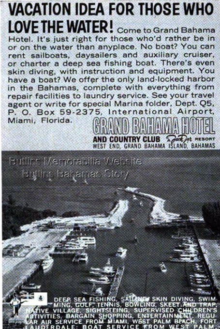 Jack Tars Grand Bahama Adverts