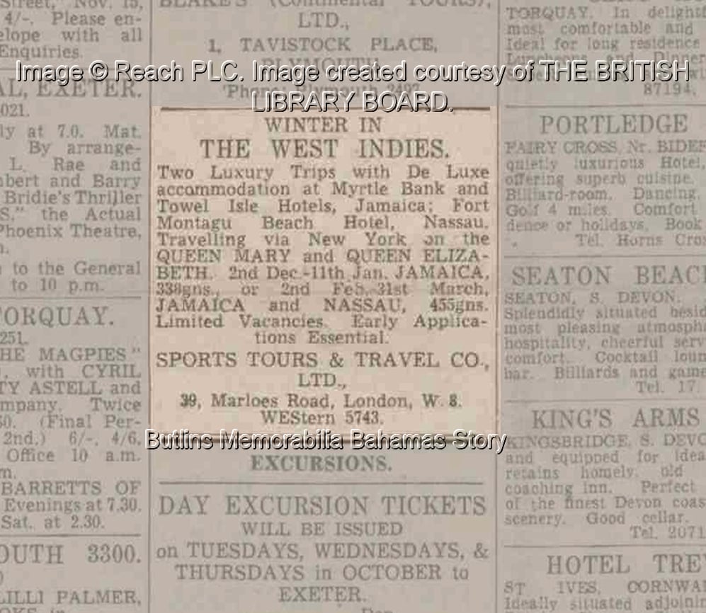 The Scotsman - Friday 01 October 1948 - Bahamas story on Butlins Memorabilia website