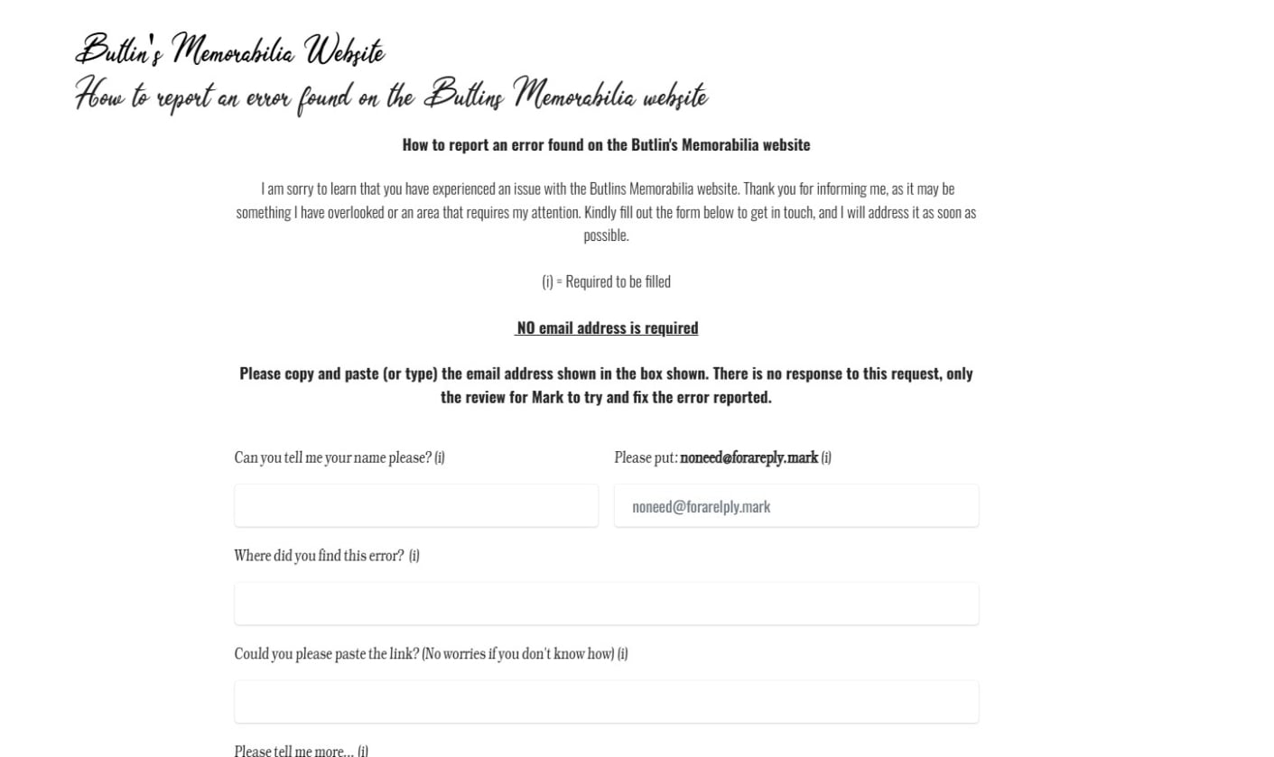 Contact form error - layout