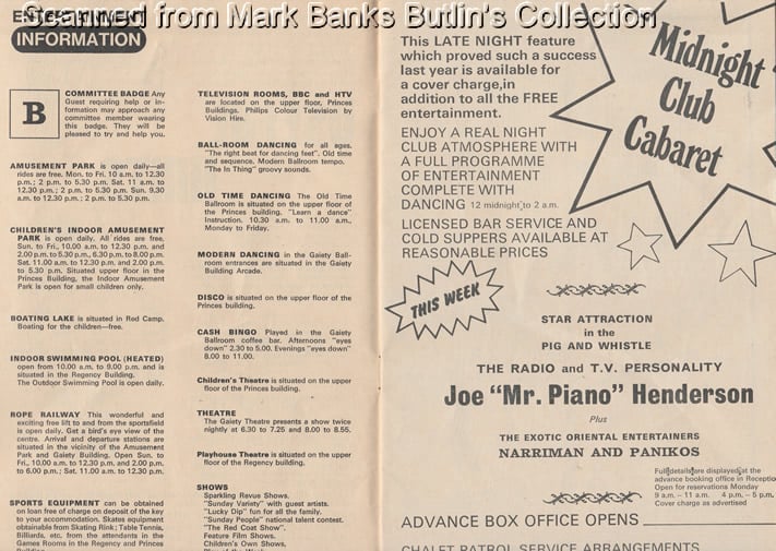 Butlins Barry Island 1972 Guide