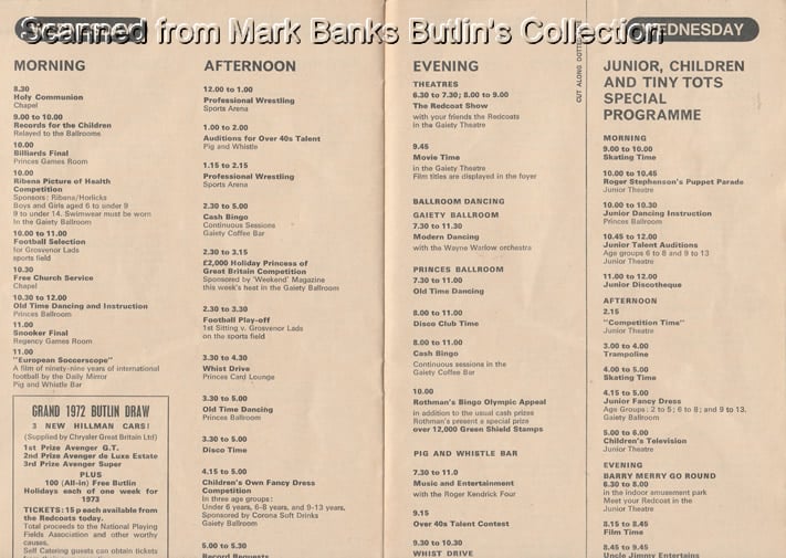 Butlins Barry Island 1972 Guide