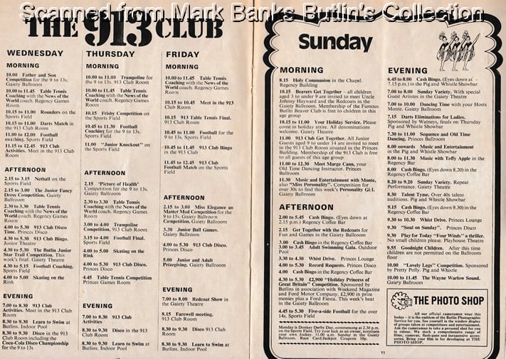 Butlins Bognor Regis 1982 Guide