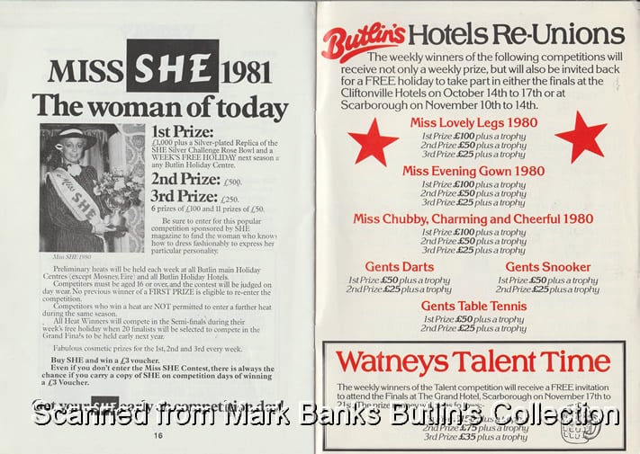 Butlins Hotel 1980 Guide