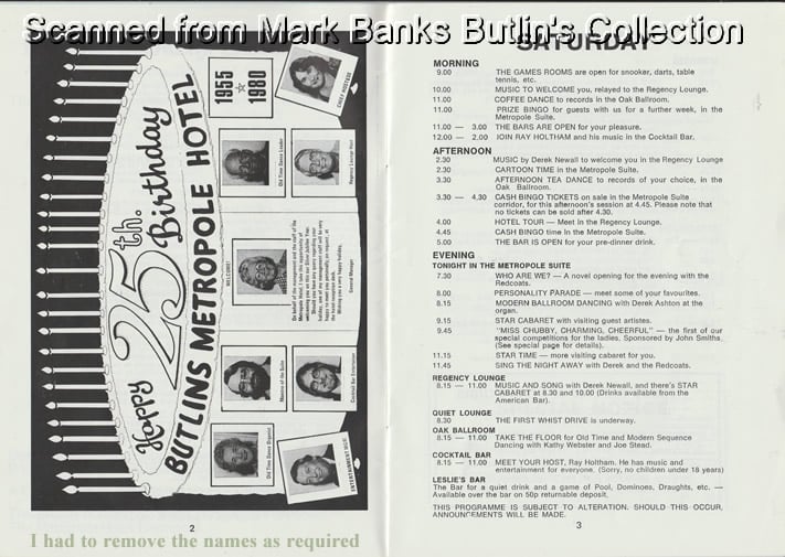 Butlins Hotel 1980 Guide