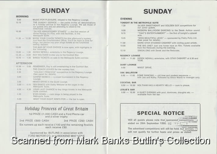 Butlins Hotel 1980 Guide