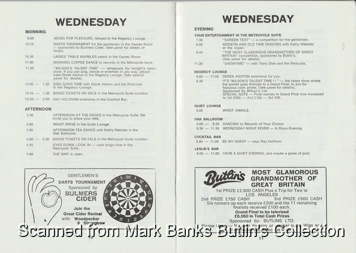 Butlins Hotel 1980 Guide