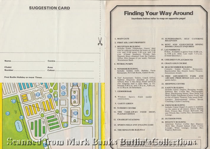 Butlins Minehead 1980 Guide