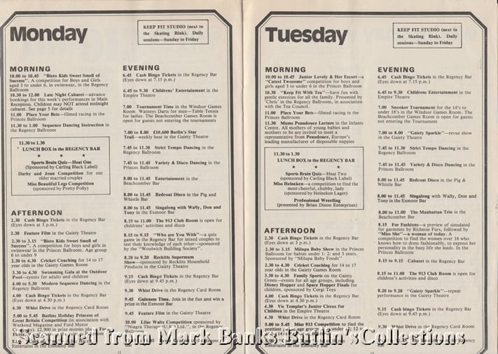 Butlins Minehead 1980 Guide