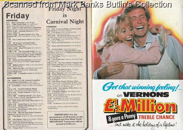 Butlins Filey 1978 Guide