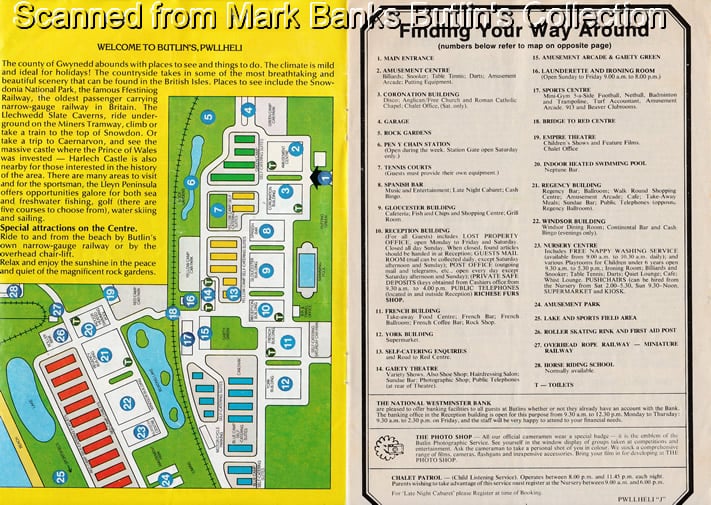 Butlins Filey 1978 Guide