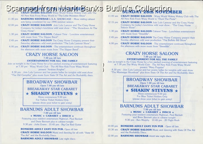 Butlins Minehead 1993 Guide