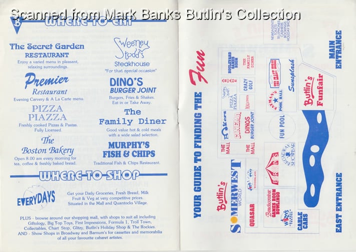 Butlins Minehead 1993 Guide