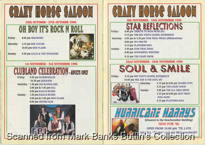 Butlins Minehead 1996 Guide