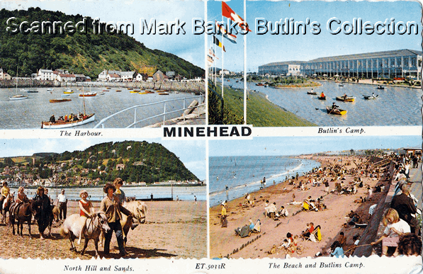 Butlins Minehead Postcards