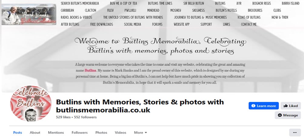 Butlins Memorabilia Page