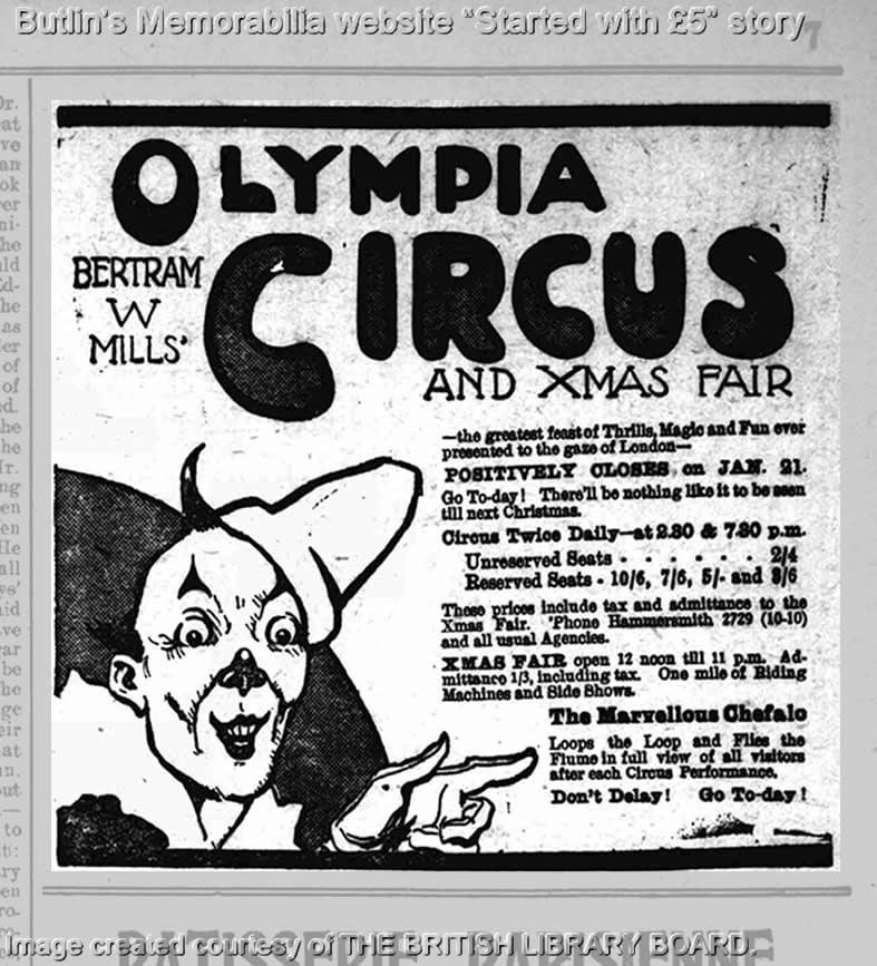 Olympia Circus  - Bertram W Mills