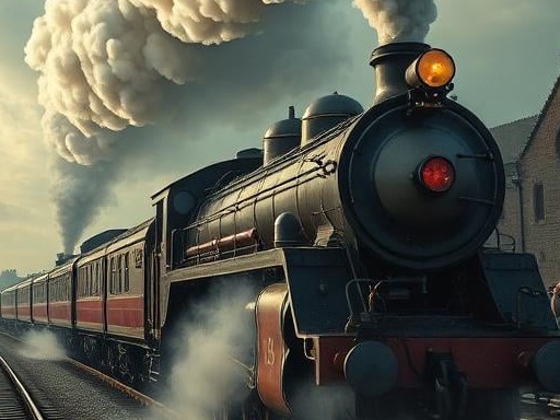 AI Image of a steam train