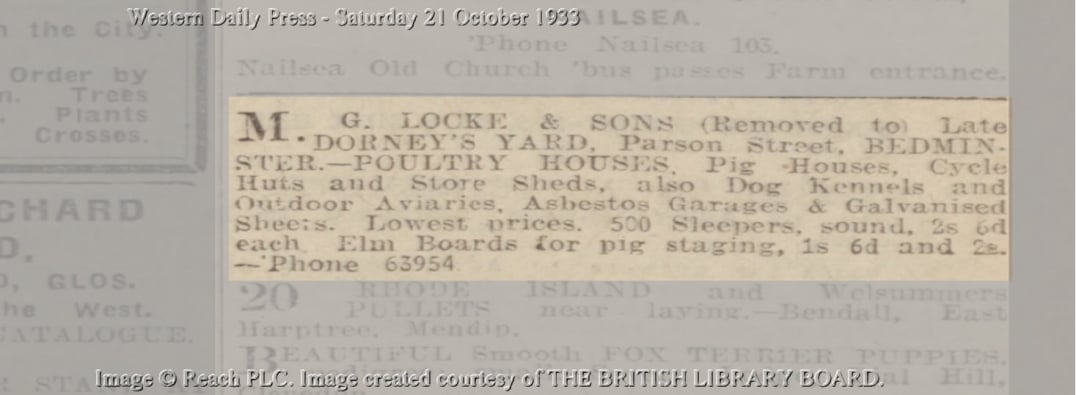 Dorney Yard Advertisement