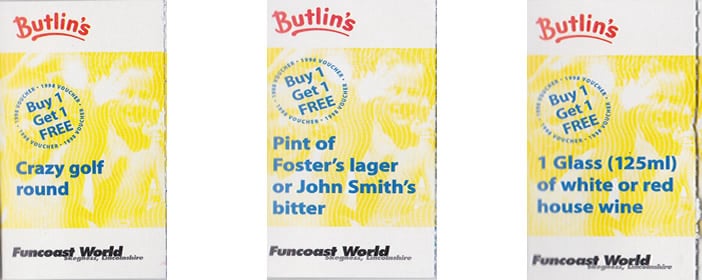 Butlins Vouchers