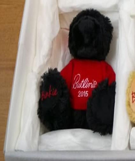 2015 Binkie Bear - Butlins Memorabilia